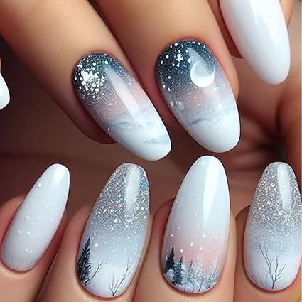 Diseño de uñas de invierno